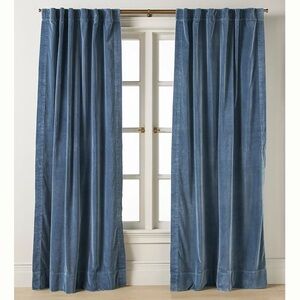 Anthropologie Trova Washed Velvet Curtain set of curtains